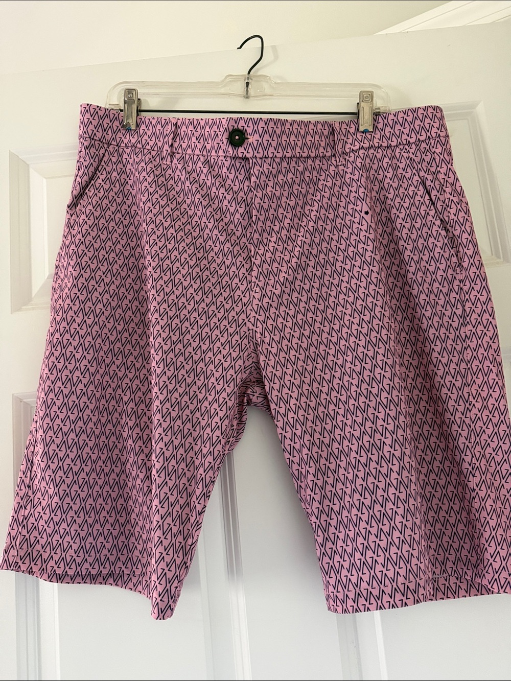Greyson Pink Geometric Print Men’s Shorts